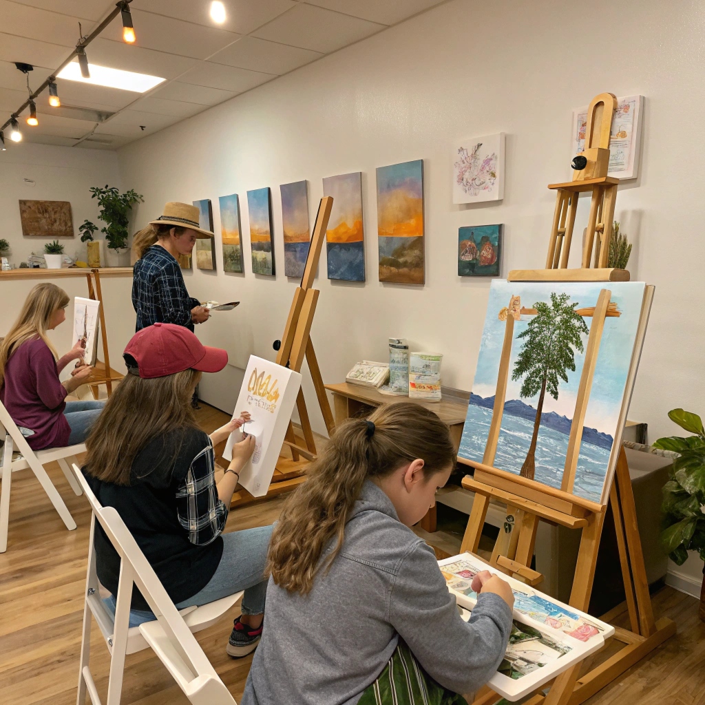 Obra de estudiante - técnicas mixtas